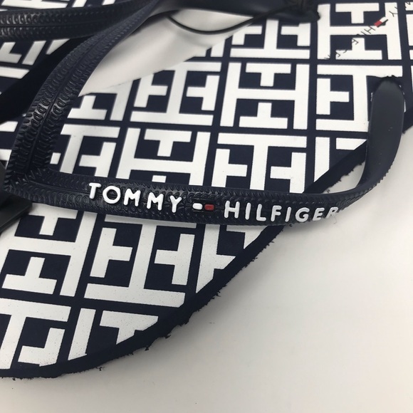 Tommy Hilfiger Flip Flops Slides SIZE 6 7 8 9 10 - Picture 2 of 3
